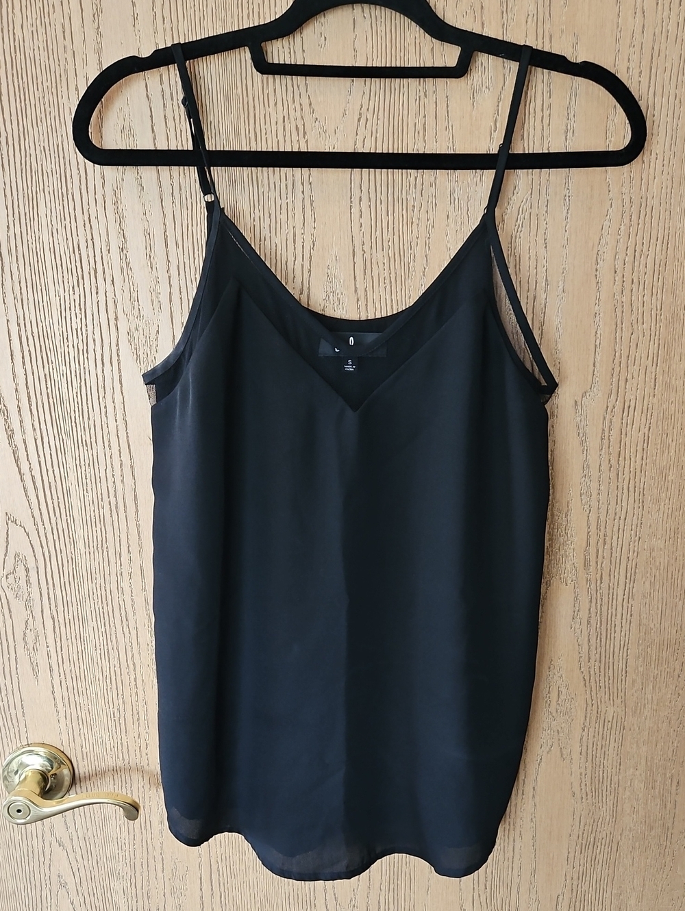 Classic Black V-Neck Cami Tank Top